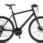 Kron SPX100 28 Jant 21 VİTES HİDROLİK DİSK FRENŞEHİR BİSİKLETİ SİYAH-KIRMIZI/FÜME