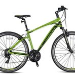KRON TX 150-28 Jant Trekking Bisiklet - 20 Kadro - 24 Vites - V.B. - Mat Haki-Açık Sarı/Siyah