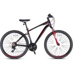 Kron Tx100 Siyah Kırmızı Füme-22 28 Jant 18-21 Vites Trekking Bisiklet