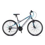 Kron Vortex 3.0 24 Jant 21 Vites V-Fren Çelik Füme Mavi Vitesli Çocuk Bisikleti