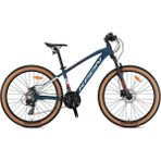 Kron Xc 100 27,5 Jant 21 Vites Hidrolik Disk Fren 15" Kadro Mat Koyu Lacivert/gri-Kırmızı (Greenway) - Mat Koyu Lacivert - Gri - Kırmızı