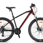 Kron XC 150 HİDROLİK DİSK FREN 27.5 Jant MTB 17 Kadro 24 Vites Dağ Bisikleti SİYAH KIRMIZI FÜME