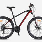 Kron XC 150 HİDROLİK DİSK FREN 27.5 Jant MTB 19 Kadro 24 Vites Dağ Bisikleti SİYAH KIRMIZI FÜME