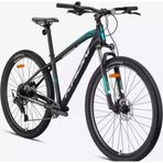 Kron XC 150 Pro 29 Jant Hidrolik Disk MTB Shimano CUES U4000 9 Vites Siyah Turkuaz Dağ Bisikleti