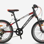 KRON XC 75 20 JANT 7 VİTES V FREN -MAT SİYAH-GRİ/KIRMIZI-KRN25-028(GREENWAY BİSİKLET)