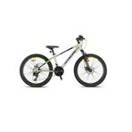 Kron XC 75 24 Jant 21 Vites V Fren Vitesli Full Shimano Sistem Mat Gri-Siyah Neon Sarı Dağ Bisikleti