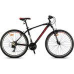 Kron Xc 75 26 Jant V Fren Bisiklet & Shimano Kelebek Vites - Mat Siyah - Kırmızı