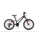 Kron Xc 75 Lady 24 Jant 21 Vites Alüminyum Gövde Çocuk Dağ Bisikleti Siyah Gri Pembe