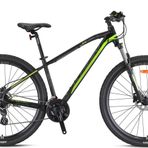 Kron XC150 Hidrolik Disk Fren 27.5 Jant 24 Vites 17 Kadro Mat Siyah Neon Sarı Füme Dağ Bisikleti