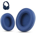 Krone Kalpasmos Beats Studio 3 Wireless için yedek kulak yastığı, Beats Studio 2 & 3 ile uyumlu, kablolu/kablosuz model/model B0500 kulaklık, protein deri ve hafızalı köpük, mavi..