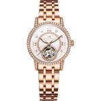 Kronen&Söhne KS1009 Rose Altın Mekanik Otomatik Kadın Kol Saati Set Hediyeli - Rose Gold