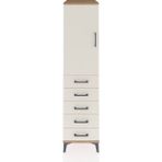 Kronos Dolap 2 Raflı 5 Çekmeceli Tek Kapaklı 44X59X182 Çam-Aytaşı - Atlas Çam
