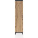 Kronos Dolap 4 Raflı Tek Kapaklı 44X59X182 Antrasit-Çam
