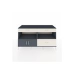 Kronos Konsol 2 Raflı 3 Çekmeceli 2 Kapaklı 176x59x99 Antrasit-Antrasit/Aytaşı