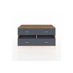 Kronos Konsol 2 Raflı 4 Çekmeceli 176x59x99 Çam-Antrasit