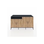 Kronos Konsol 4 Raflı 4 Kapaklı 176x59x99 Antrasit-Antrasit/Çam