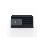 Kronos Konsol 7 Raflı 2 Kapaklı 176x59x99 Antrasit-Antrasit/Aytaşı