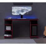 Kronos Oyuncu Masası - Bilgisayar Masası - Gamer Masası - 59X136 cm AFM181 - KIRMIZI
