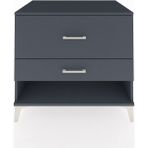 Kronos Şifonyer 2 Çekmeceli 88X59X80 Antrasit-Antrasit