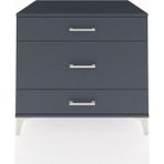 Kronos Şifonyer 3 Çekmeceli 88X59X80 Antrasit-Antrasit
