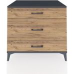 Kronos Şifonyer 3 Çekmeceli 88X59X80 Antrasit-Çam