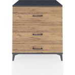 Kronos Şifonyer 3 Çekmeceli 88X59X96 Antrasit-Çam
