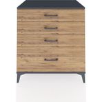 Kronos Şifonyer 4 Çekmeceli 88X59X96 Antrasit-Çam