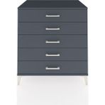 Kronos Şifonyer 5 Çekmeceli 88X59X96 Antrasit-Antrasit