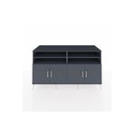 Kronos TV Ünitesi Tek Raflı 4 Çekmeceli 220x59x51 Çam-Çam/Antrasit