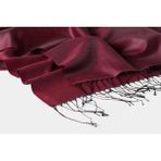 Kroren Marka Ipek Görünümlü Şal - Siyah-Bordo Renk