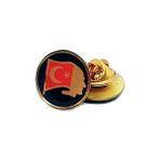 Kruvazör Atatürk Rozeti-(Gökmavi) (30'lu) - Standart - Bayrak - Tek Ebat