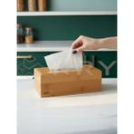 Kry Bambu Çek Sil Peçetelik 23X13 cm – Kağıt Havlu Kutusu, Peçete Dispenseri Organizer