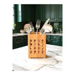 KRY Bambu Kaşıklık 15x10 cm – Dekoratif Tezgah Üstü Kaşıklık & Mutfak Düzenleyici Organizer