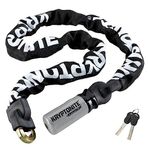 Kryptonite Kryptolok Series 2 912 zincir Zincir asma kilit, beyaz/siyah, one size