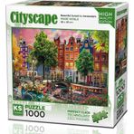 Ks Games 1000 Parça Amsterdam'da Harika Günbatımı Puzzle