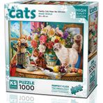 Ks Games 1000 Parça Pencere Kenarındaki Kediler Puzzle