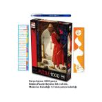 KS Games 1000 Parça Puzzle Kaplumbağa Terbiyecisi ve Tükenmez Kalem+Sezgistore Ayraç Cetvel