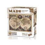 Ks Games 2000 Parça 17. Yüzyıl Dünya Haritası Puzzle - Hendrik Hondius