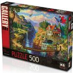 KS Games 20012 500 Parça House On The Cliff Puzzle