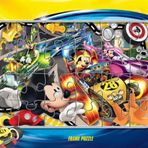 KS Games +3 Yaş Minnie ve Mickey Mouse 35 Parça Frame Puzzle 2’li Set