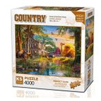 Ks Games 4000 Parca Ciftlik Evinde Gun Batimi Puzzle