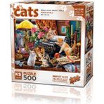 KS Games Kittens In The Writer#s Office 500 Parça Puzzle