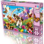 Ks Games Playing Puppies 50 Parça Puzzle