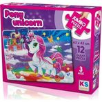 KS Games Pony Unicorn 12 Parça Jumbo Puzzle