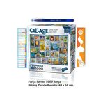 Ks Games Posta Pulları Gogh Puzzle 1000 Parça 20760 Ve Tükenmez Kalem+Sezgistore Ayraç Cetvel