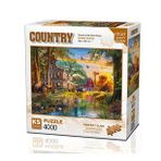 Ks Games Puzzle 4000 Parça Sunset At The Farm House 23505
