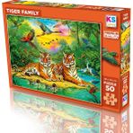 Ks Games Tiger Family 50 Parça Puzzle