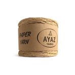 KS GİLAN Ayaz Hasir Kağıt Iplik 250 gr Naturel Renk Şapka Çanta Supla Ipi