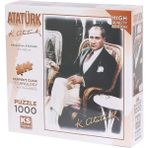 KS Puzzle 20727 Kahve İçen Atatürk 1000 Parça Puzzle