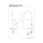 KSAG3197AL Restorasyon Su Filtrasyon Musluğu, Fırçalanmış Pirinç, 2 x 4,75 x 10,94 - standart